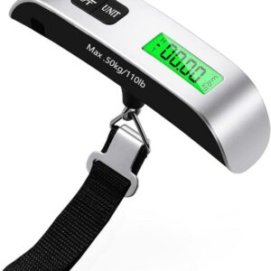 Blendura Digital Luggage Scale, Portable Luggage Weight Scale, Hanging Suitcase Weigher for Travel, Suitcase Scale with Temperature Measurement Function 110 lb/ 50KG Capacity