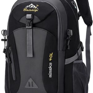 40L Large Capacity Multifunction Backpack, Men Women Hiking Backpack,School/Trekking/Hiking/Camping/Travel/Fishing/Climbing/Mountaineering/Alpinism or Daily Use