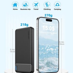 AsperX 2-Pack Power Bank Portable Charger Fast Charging 10000mAh, PowerBank USB C Input and Output, Battery Pack Compatible with iPhone, Samsung, Huawei, iPad, Tablets and More