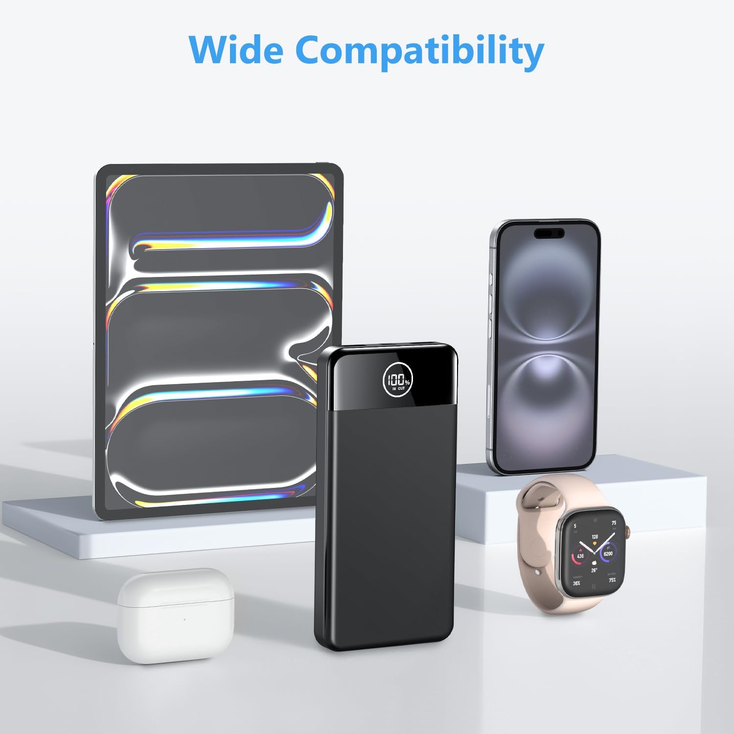 Power Bank Fast Charging 26800mAh, Portable Charger PD22.5W, PD3.0 QC4.0 USB-C/USB-A Output, Phone Battery Pack for iPhone 16 15 14 13 Plus Pro Max Mini, Glaxy - Image 6