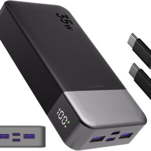 Portable Power Bank 20000mAh, JUOVI 35W Portable Charger, Battery Pack Fast Charging, PD3.0 QC4.0 External Phone Battery Pack with LED Display for iPhone 16 15, Galaxy, Tablet, Switch, etc