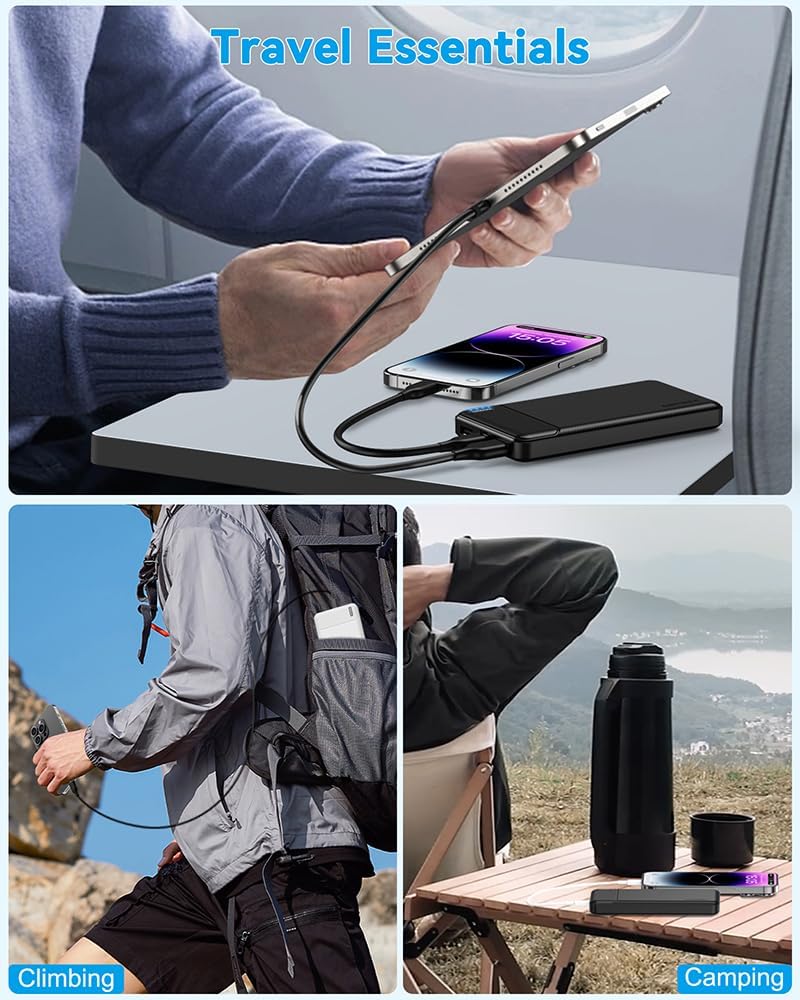 AsperX 2-Pack Power Bank Portable Charger Fast Charging 10000mAh, PowerBank USB C Input and Output, Battery Pack Compatible with iPhone, Samsung, Huawei, iPad, Tablets and More - Image 7