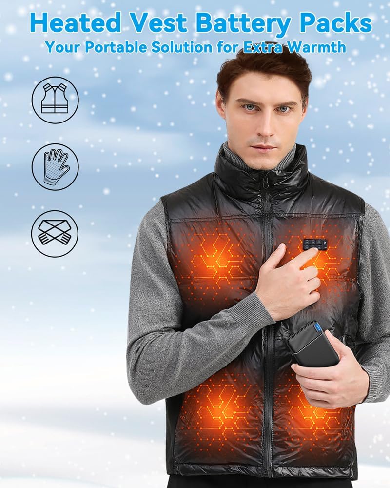 AsperX 2-Pack Power Bank Portable Charger Fast Charging 10000mAh, PowerBank USB C Input and Output, Battery Pack Compatible with iPhone, Samsung, Huawei, iPad, Tablets and More - Image 6