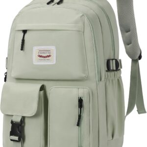 FIORETTO Lightweight School Backpack Womens, Cute School Bag for Girls, Laptop Rucksack Backpack for School Casual Daypacks Travel Backpack for College Work