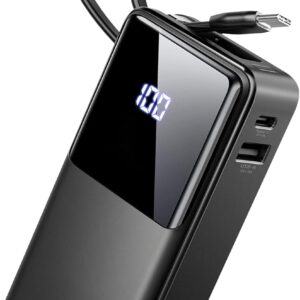 Power Bank High-Speed Charging 10000mAh, Portable Charger Dual Current Mode Phone Battery Pack with USB-C Input & Output, PowerBank Triple 3A for iPhone 16 15 14 Pro Max iPad Samsung Xiaomi Android