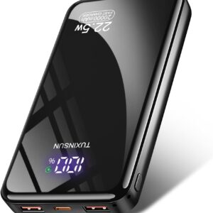 POWER BANK 20000mAh PD20W Fast Charging USB C 22.5W Portable Charger Powerbank with LCD Display Battery Pack for Smartphones Smartwatch Travel Camping Outdoor etc
