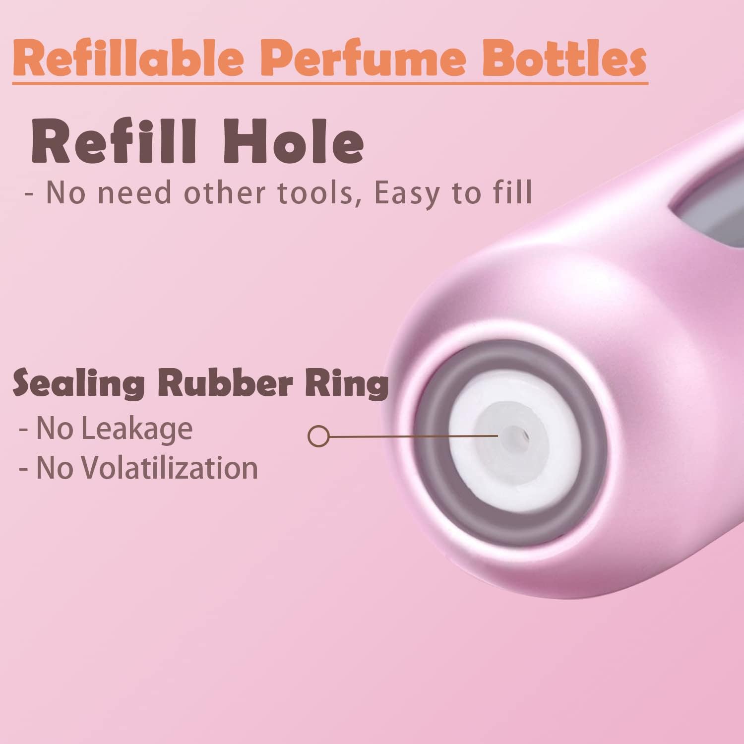 4PCS 5ml Perfume Atomiser Refillable Bottles Portable Mini Spray Travel Bottle Easy to Refill Empty Atomizer Bottle for Purse Handbag Pocket Luggage,Bright Color - Image 4