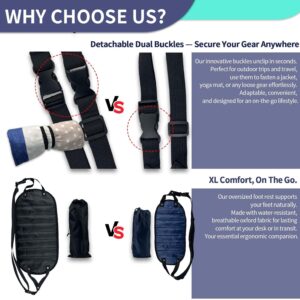 Airplane Footrest – Best Travel Essential, Airplane Travel Accessories, No Clashing Foot Hammock & Portable Plane Leg Rest, Provides Relaxation and Comfortable for Long Flight