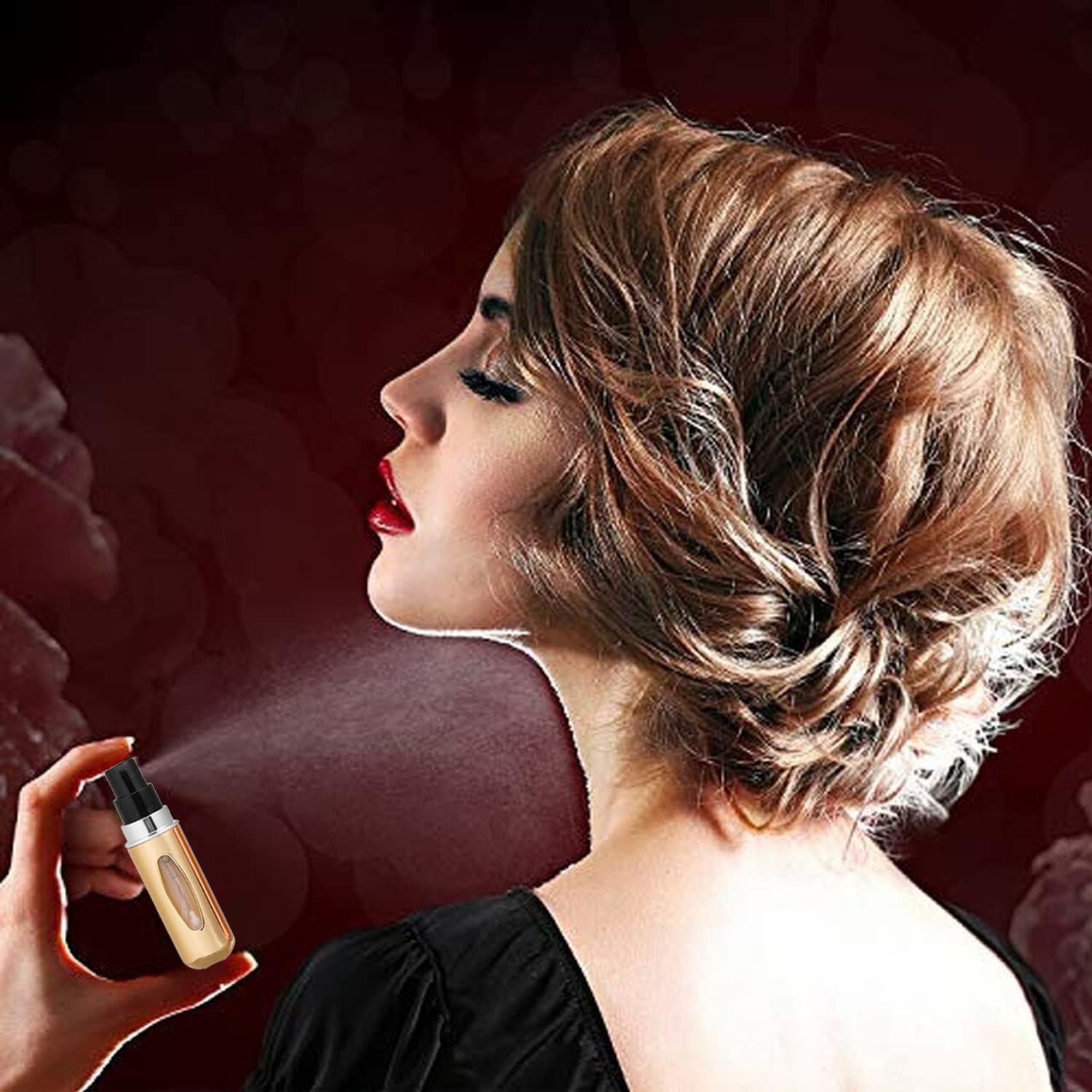 4PCS 5ml Perfume Atomiser Refillable Bottles Portable Mini Spray Travel Bottle Easy to Refill Empty Atomizer Bottle for Purse Handbag Pocket Luggage,Bright Color - Image 7