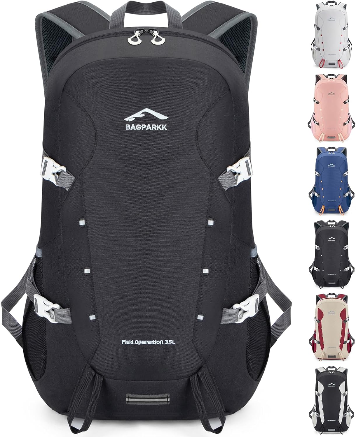 BAGPARKK 35L Lightweight Packable Travel Hiking Backpack Daypack,Water Resistant Camping Daypack