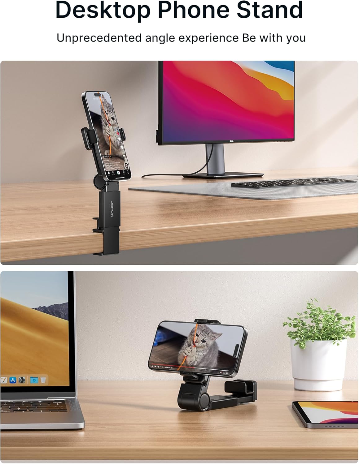 JSAUX Airplane Travel Essentials, Airplane Phone Holder, Travel Accessories for Flying,360 Degree Rotation Phone Holder, Hands-free for Plane Flying - Image 7