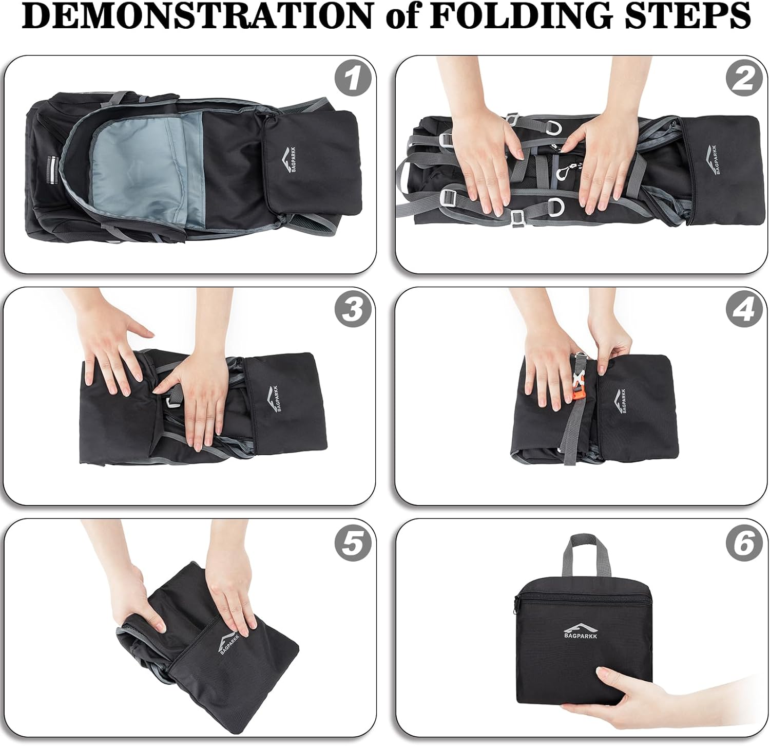 BAGPARKK 35L Lightweight Packable Travel Hiking Backpack Daypack,Water Resistant Camping Daypack - Image 6