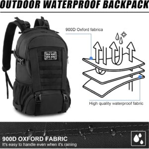 Jueachy Military Tactical Backpack 30/35/40L Army Assult Camouflage Hunting Rucksack Molle 3 Day Large Rucking Backpack for Outdoor Sports Trekking Hiking Travel Camping