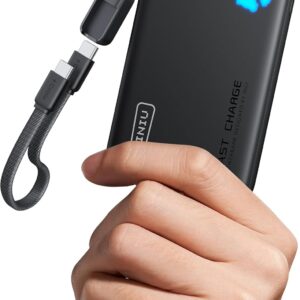 INIU 45W Power Bank, Ultra Slim 10000mAh Portable Charger Fast Charging, USB C in&Out Battery Pack, Mobile Phone Portable Power Banks Compatible with iPhone 17 16 15 Samsung S22 S21 Google iPad etc
