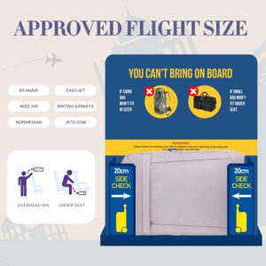 Yankony Ryanair Cabin Bags 40x30x20, for Easyjet Cabin Bag 45x36x20, Underseat Travel Backpack 40x20x25 Cabin Size for Airplane, Carry-ons Hand Luggage Bag 55 x 40 x 20 for Men and Women