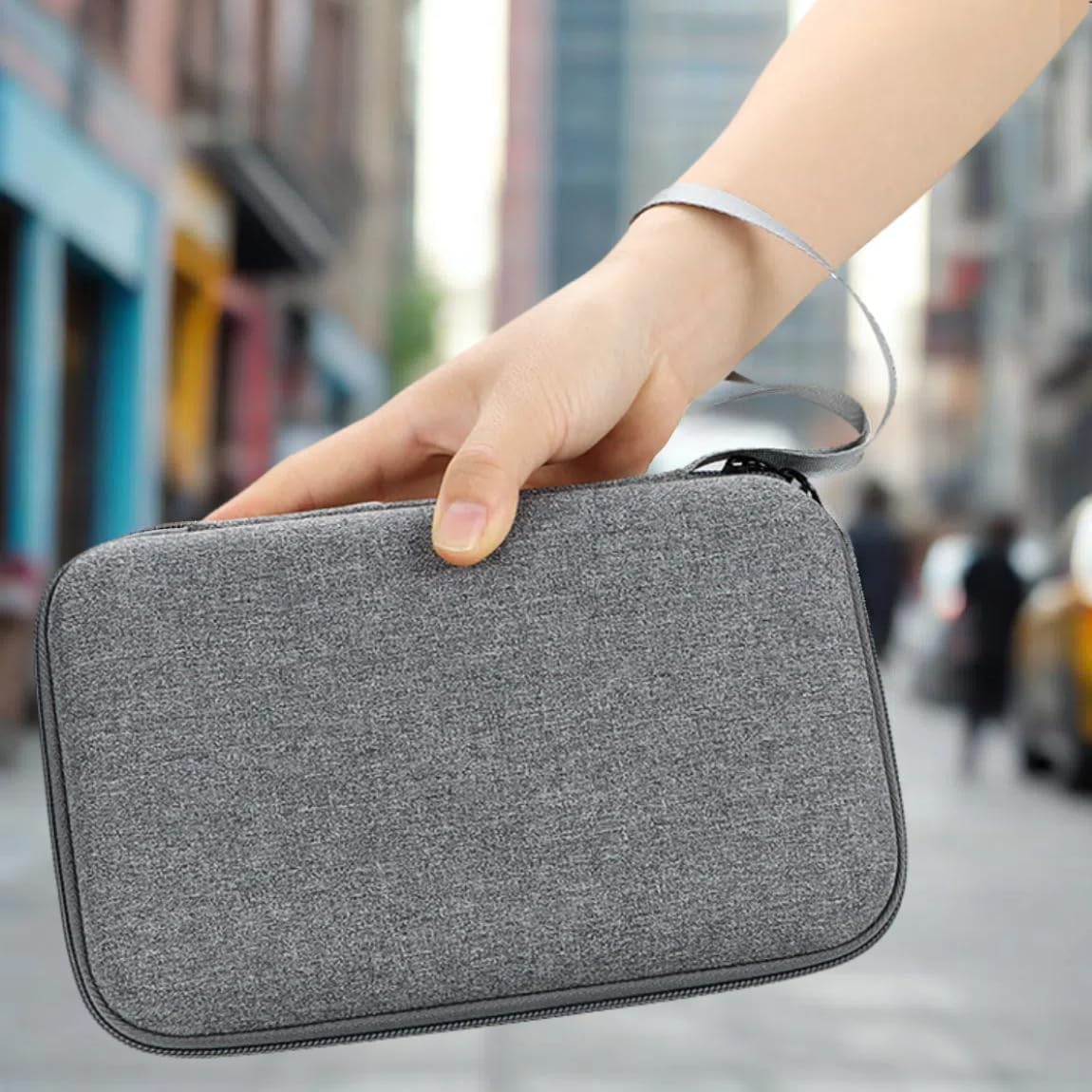 Hard Electronics Travel Organizer Case for MacBook Chargers & Storage Flash Hard Drives - Waterproof Shockproof 2-Layer Design Holds Power Bank Mouse and Cables (Black) - Image 6