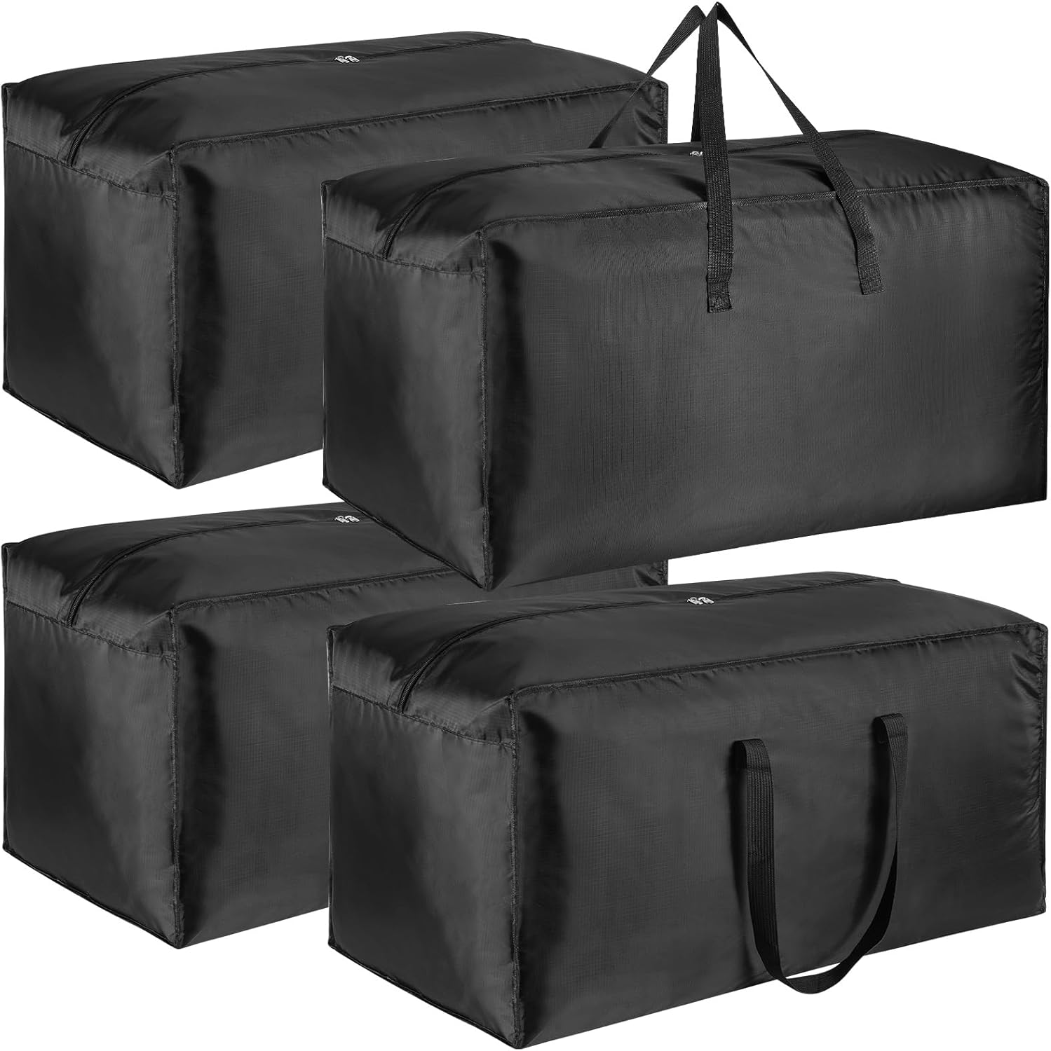 4 Pack Large Heavy Duty Travel Bag, Foldable Gym Bag, Sports Bag, Strong 600D Oxford Duffle Bags, Lightweight Waterproof Tote Bag, Weekend Holdall Bag, 128L (128L)