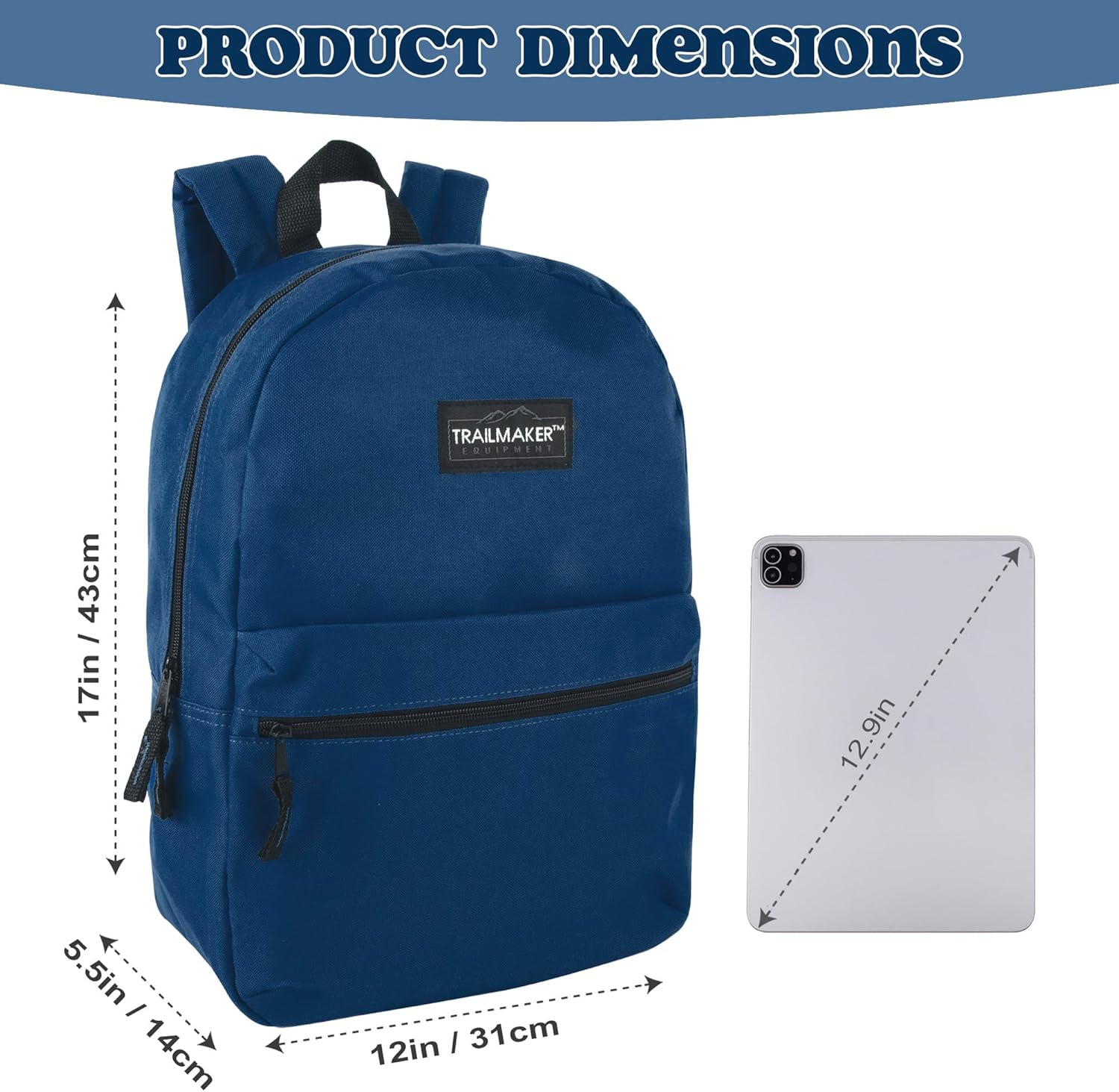 Classic Vintage Backpack for Adults and Kids with Adjustable Padded Shoulder Straps | School Bookbags for Girls, Boys - Image 4