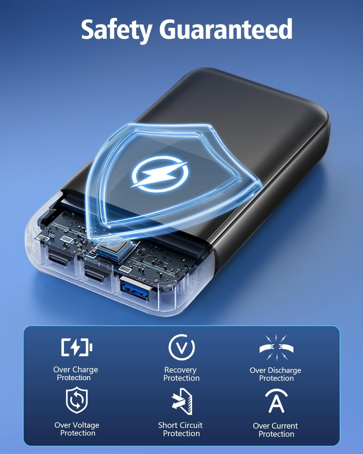 Power Bank Fast Charging, 15000mAh Portable Charger with Built-in Cables, USB-C Powerbank with LED Display & 4 Outputs, Battery Pack Compatible with iPhone 16 15 14 13 Android and more - Image 6