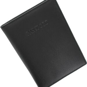 VISCONTI Polo Collection Leather Passport Holder RFID Blocking 2201 Black