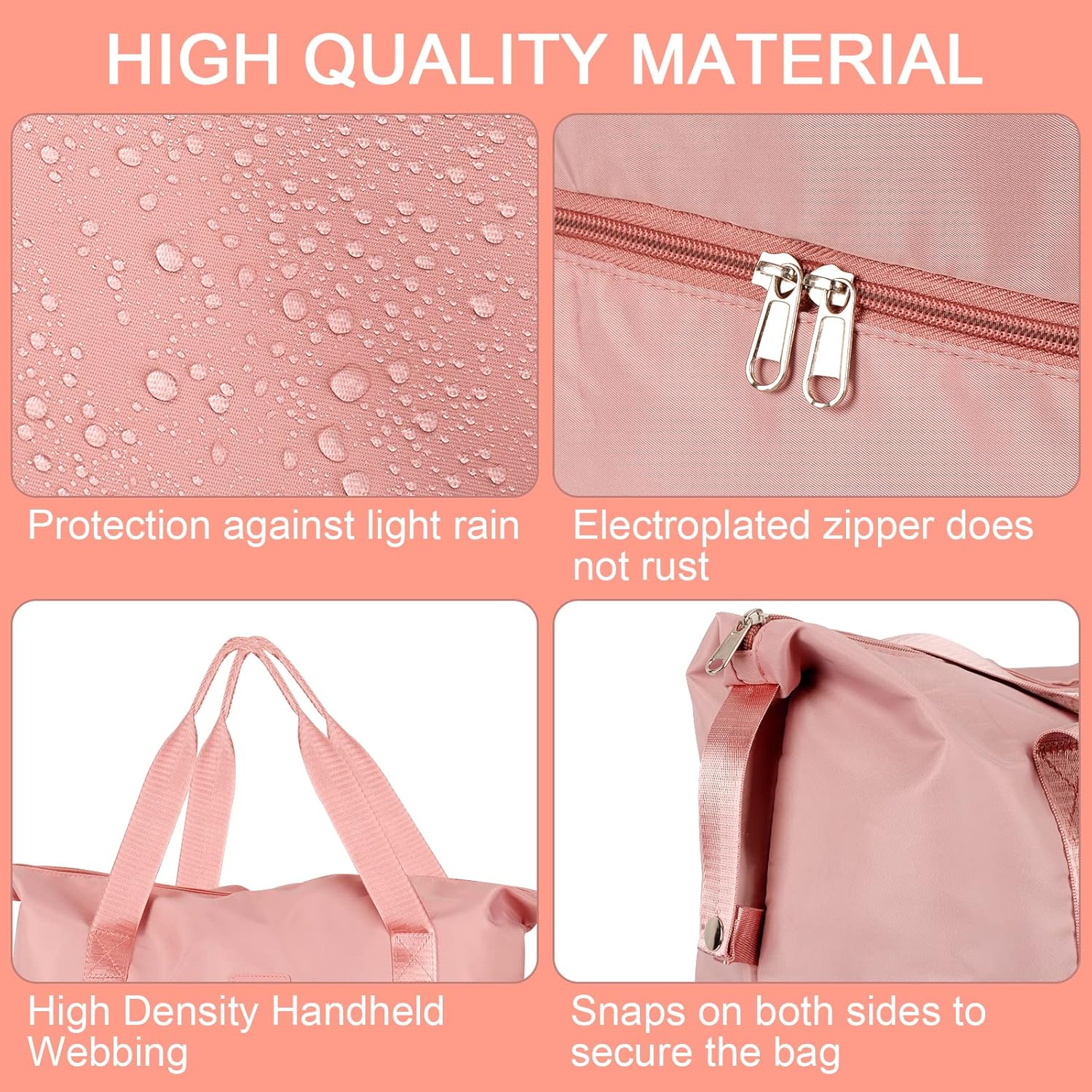 CS COSDDI Travel Duffel Bag, 29L Weekend Bag with Trolley Sleeve, Dry & Wet Seperated Sports Gym Bag Waterproof Bag Carry On Bag for Women Men Weekender Tote Bag Hospital Bag Cabin Bag - Image 8