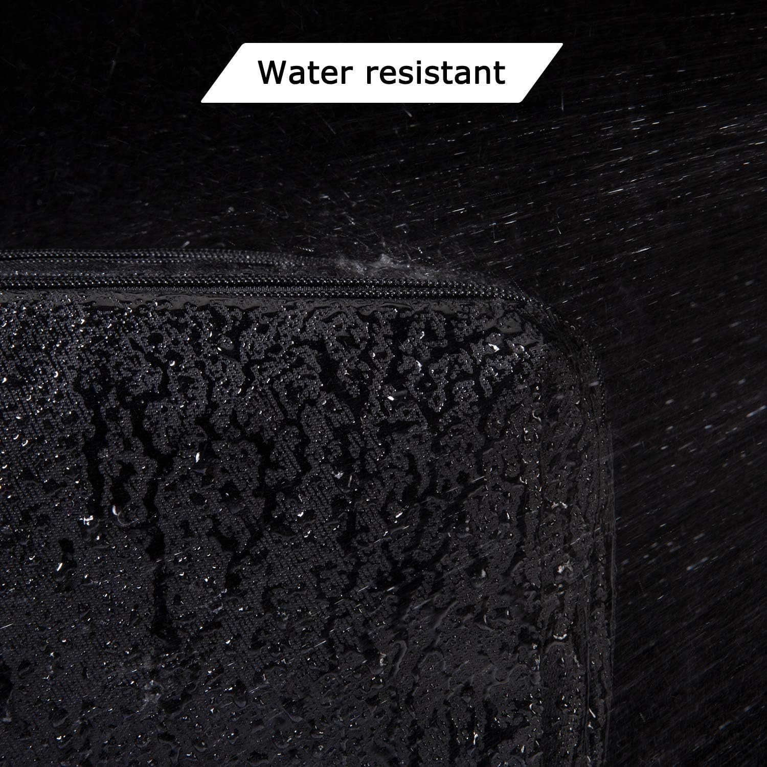 BAGSMART Wash Bag for Men Travel Toiletry Bag, Water-Resistant Toiletries Accessories Shower Shaving Organiser for Bathroom Camping Gym, Black - Image 4