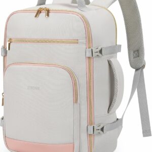 ETRONIK Ryanair Cabin Bags 40x30x20, 24L Underseat Travel Backpack Cabin Size Hand Luggage Bag with Side Pocket, 15 Inch Laptop Backpack, Waterproof Carry On Bag for Wizz Air, Easyjet, Grey