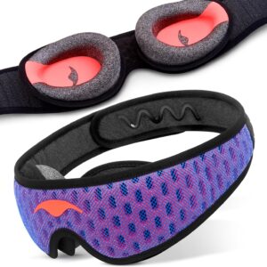 Manta Pro Sleep Mask – 100% Light Blocking Sleep Mask for Side Sleepers, Breathable and Comfortable for Sleep/Travel/Nap/Shift Work
